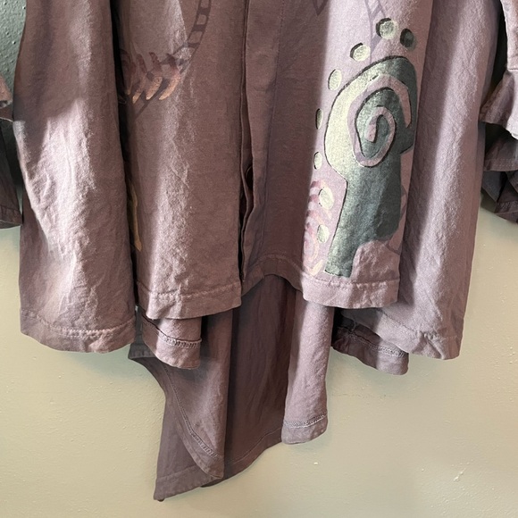 Lagan look style cotton cardigan with unique unique hemline Size medium - Picture 7 of 12